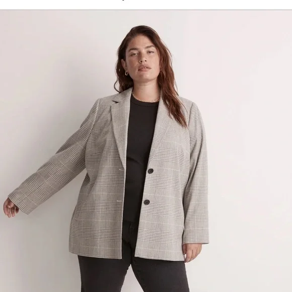 🆕 Madewell Plaid Dorset Blazer - Picture 1 of 7